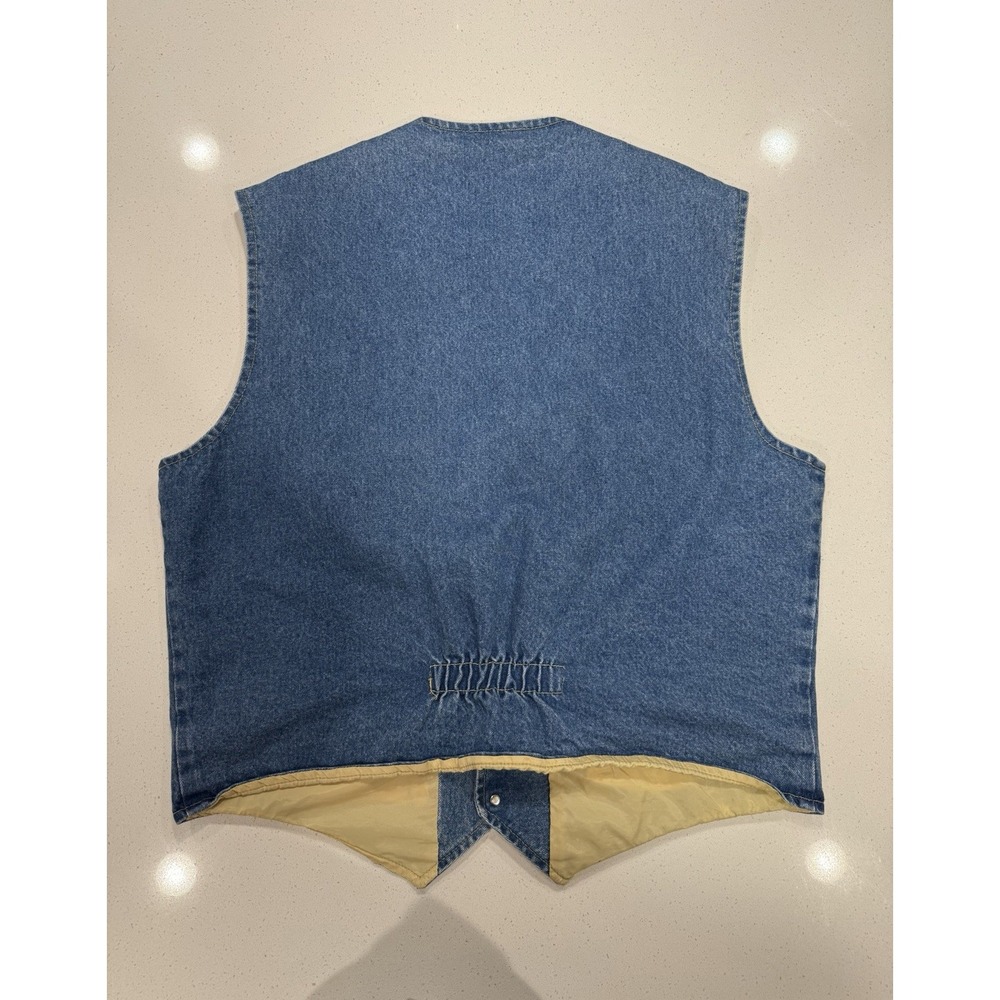Schaefer Outfitters Denim Western Ranch Vest Mens Size 2X Large USA Made‎ - Picture 2 of 6